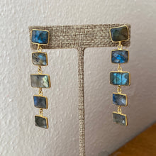 Load image into Gallery viewer, Rectangle Line earrings
