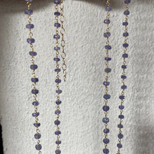 Load image into Gallery viewer, Tanzanite wire beaded necklace
