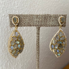 Load image into Gallery viewer, Filigree Labradorite earring
